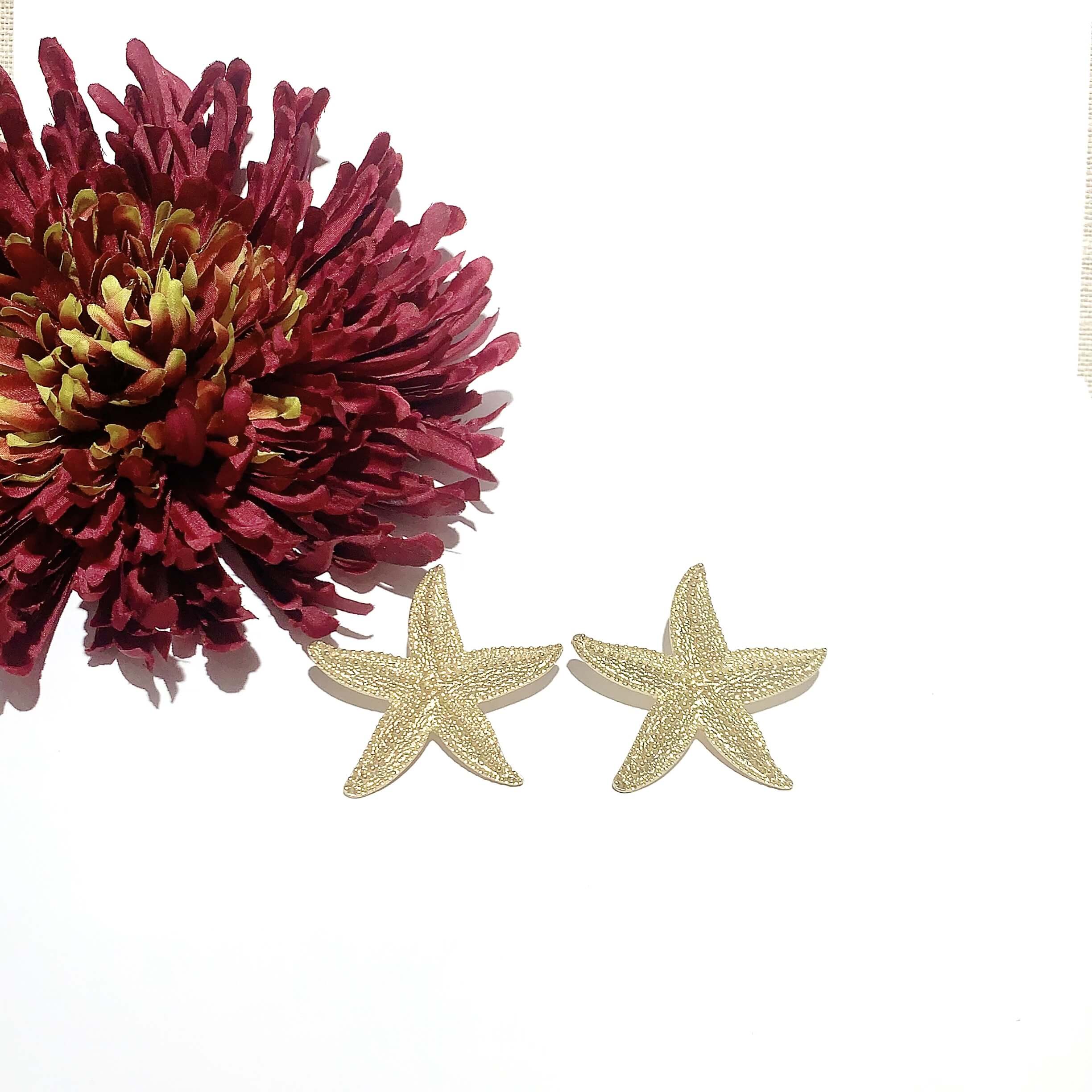 Pendientes forma estrella de mar