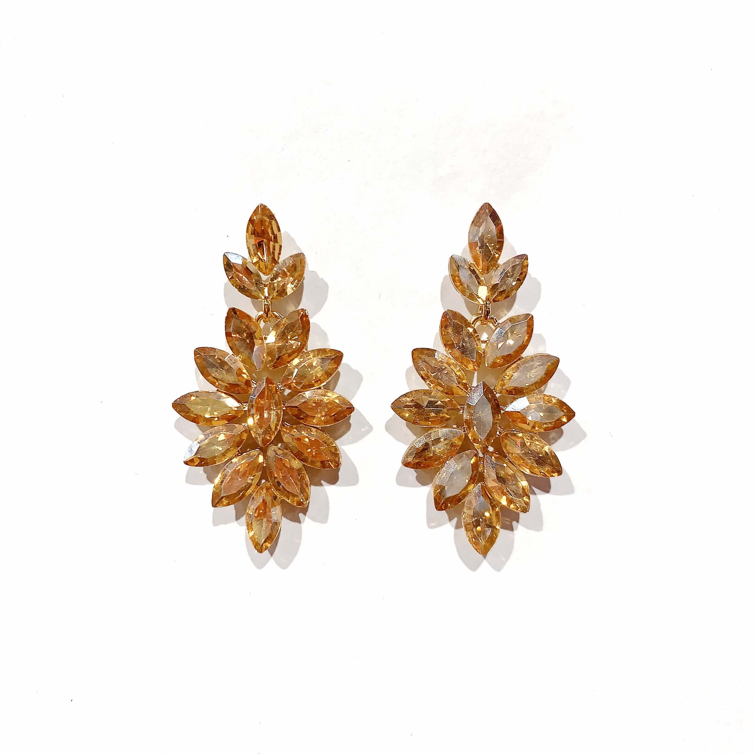  Pendientes cristales forma rombo