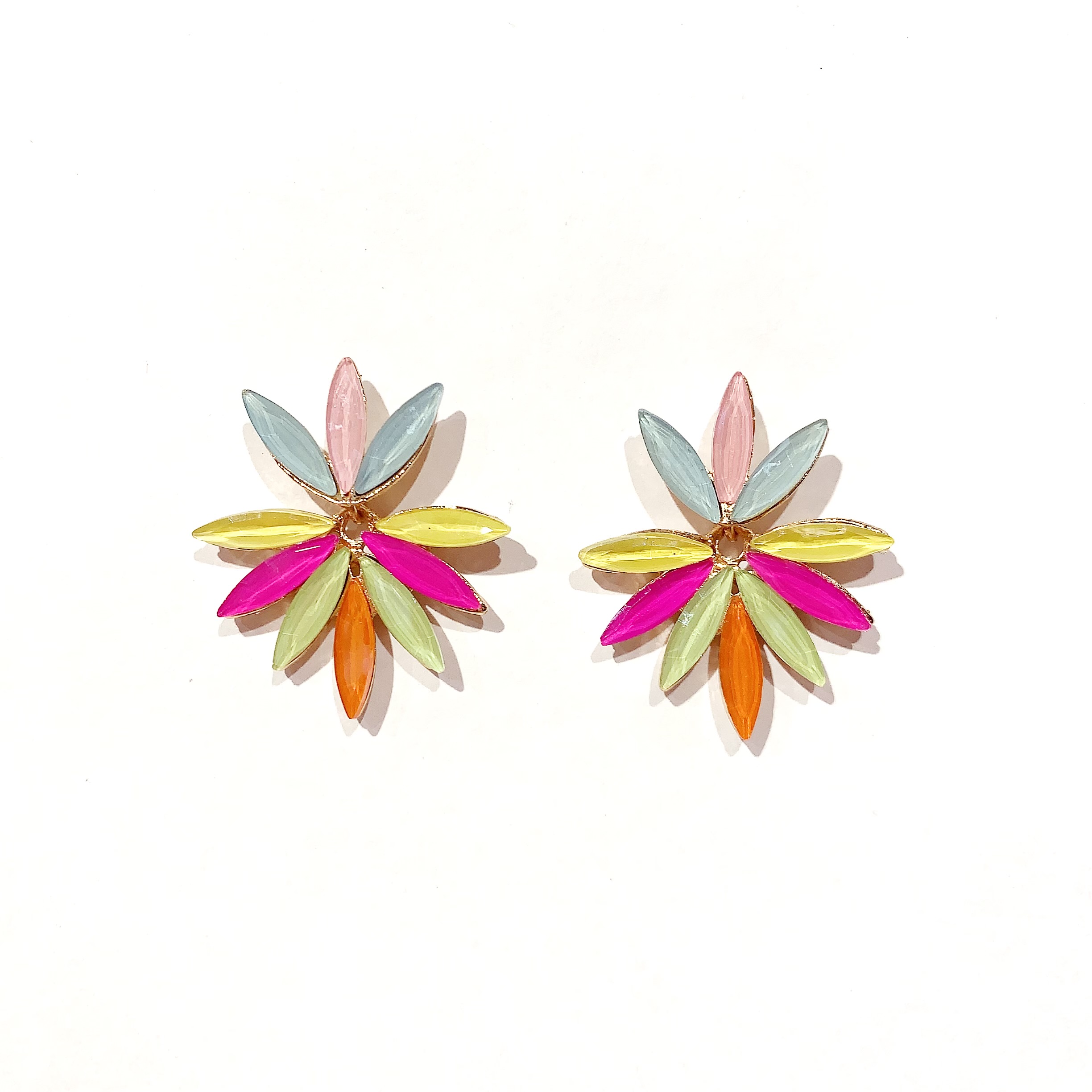  Pendientes cristal mate forma pincho