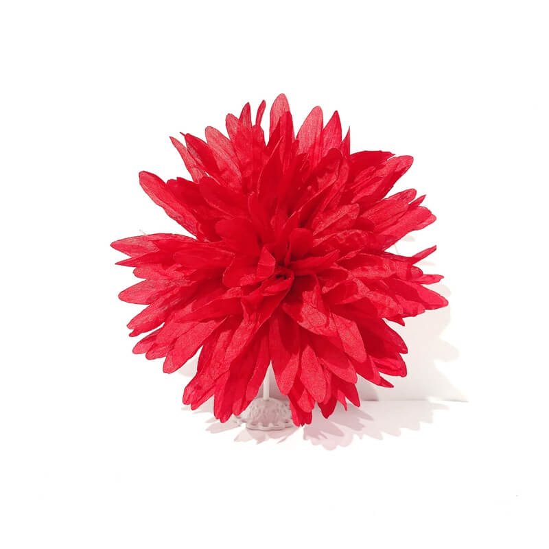 Broche flor tela m 15cm