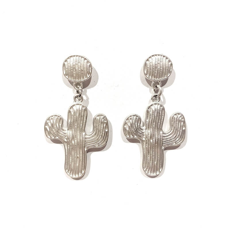 Pendientes metal con colgante captu