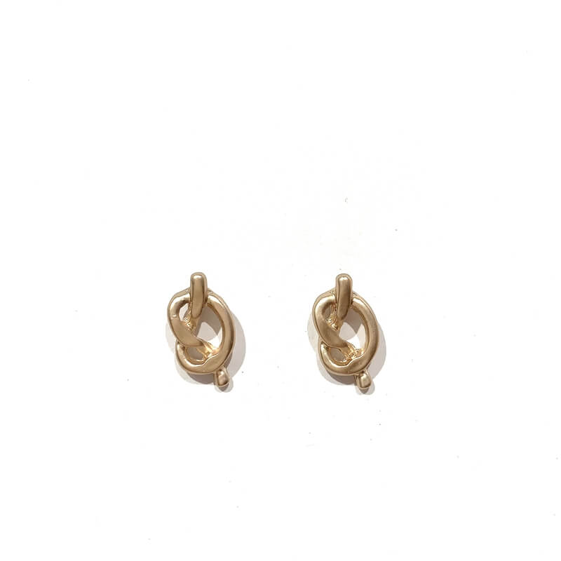 Pendientes metal forma nudo p