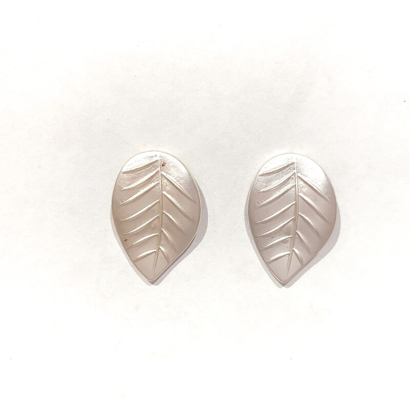 Pendientes metal hoja lisa p