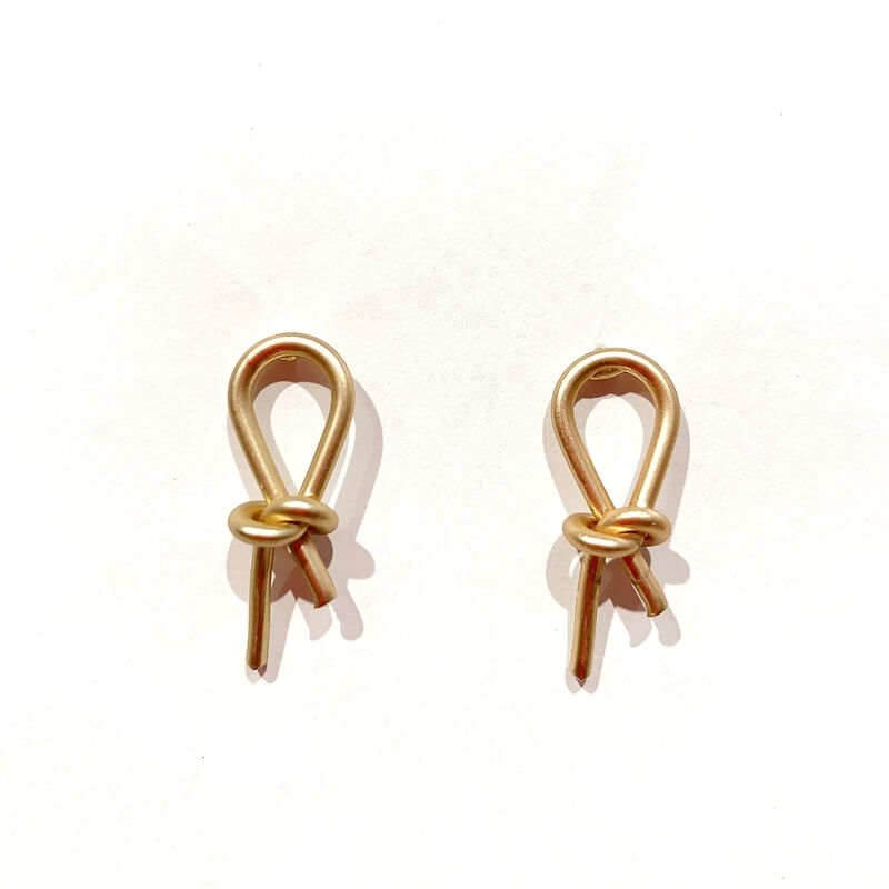 Pendientes metal nudo tiffani