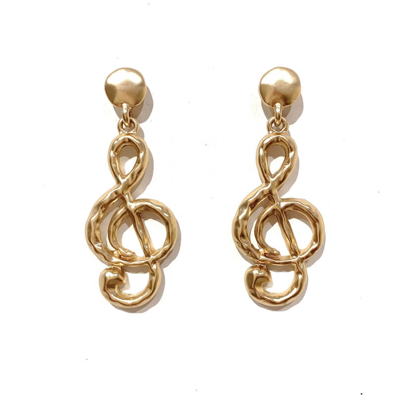 Pendientes metal forma musica