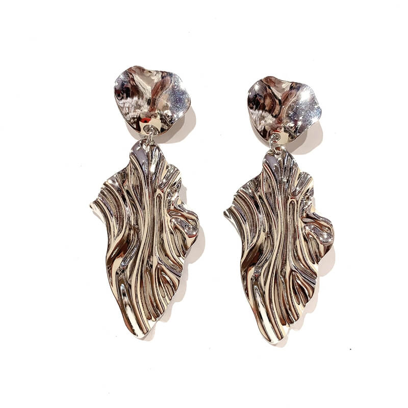 Pendientes metal forma rectanculo