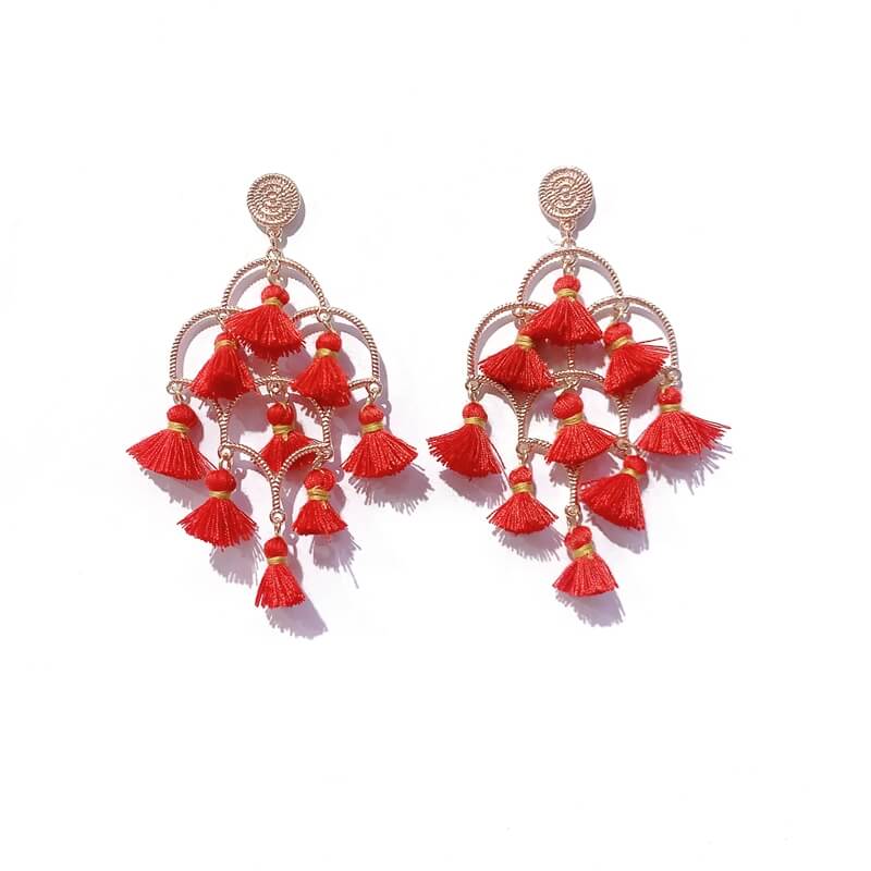 Pendientes con flecos