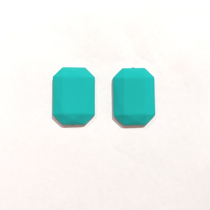 Pendientes resina forma rectangulo