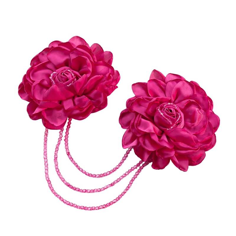 Apliques hombreras doble flores